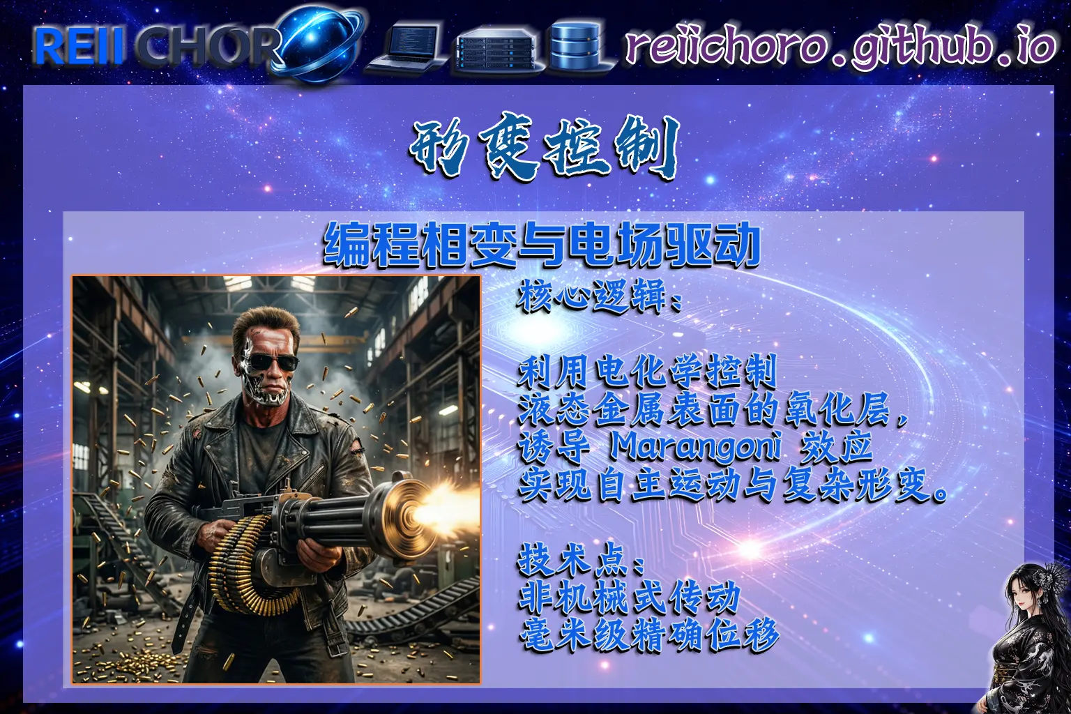 形變控制：電場驅動與編程相變，實現結構體轉向。